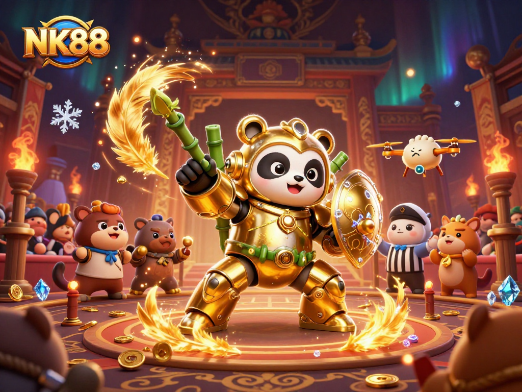 Experience thrilling gambling with the NK88 app, featuring immersive 3D characters and vibrant action.
