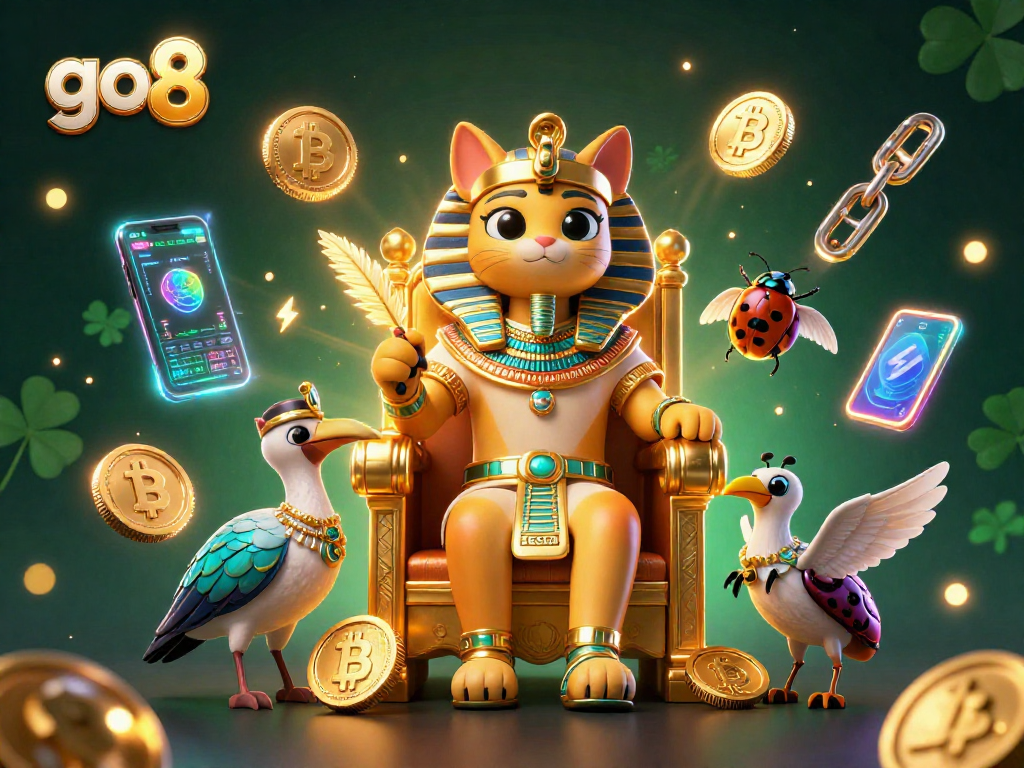 Experience thrilling wins with go8 at our vibrant 3D casino, featuring unique characters and crypto elements.