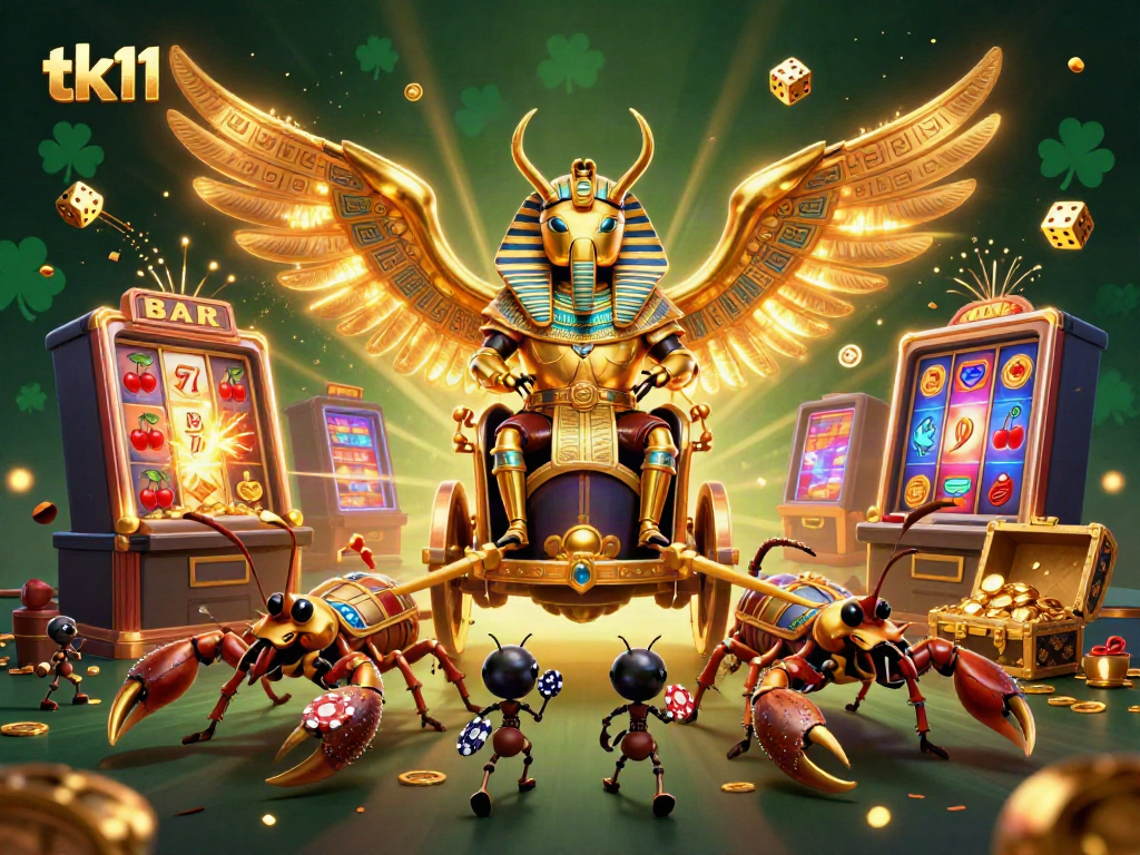 Experience thrilling jackpots with tk11 in this vibrant casino scene filled with excitement.