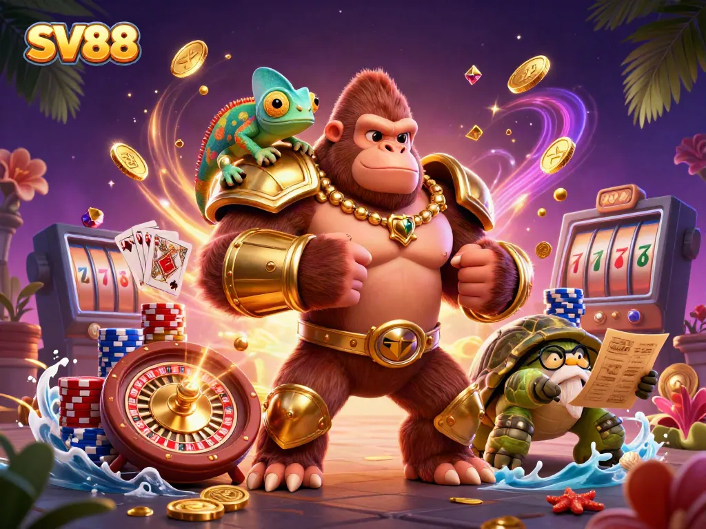 Engage in thrilling victories at SV88, where vibrant casino action comes alive with golden coins and dynamic game elements.