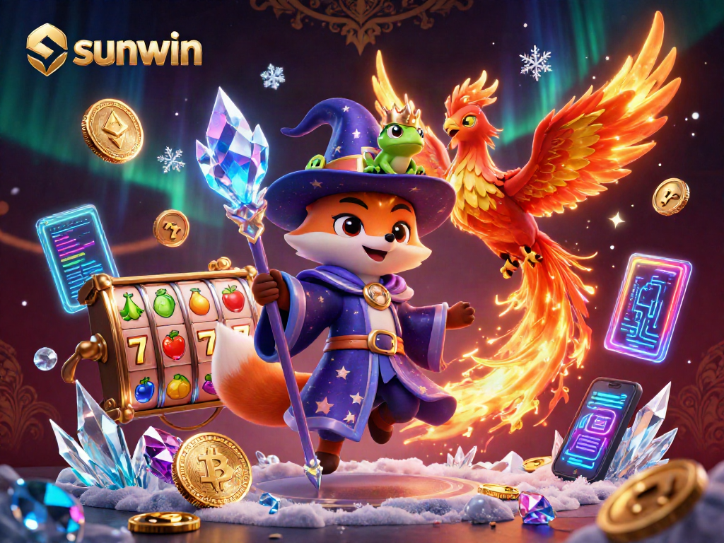 Engage with thrilling slots and vibrant symbols in sunwin’s magical 3D casino world.