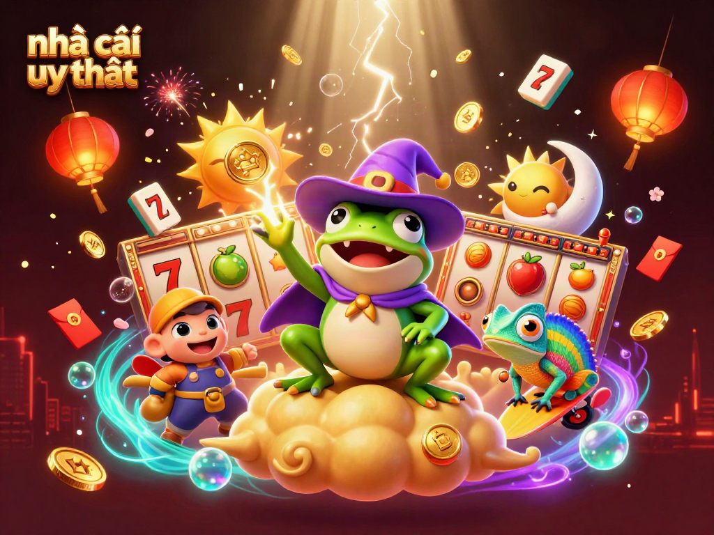 Engage with the vibrant world of nhà cái uy tín showcasing thrilling slot action and lively casino elements.