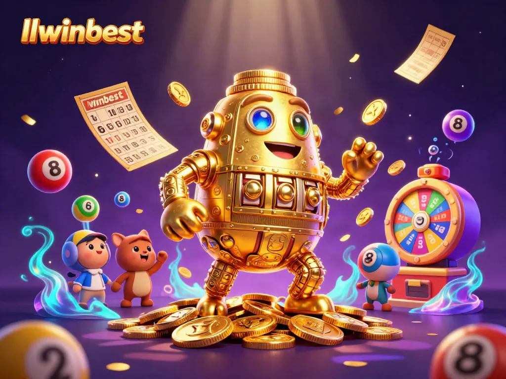 Experience the excitement of llwinbest with golden golem and dynamic lottery elements.