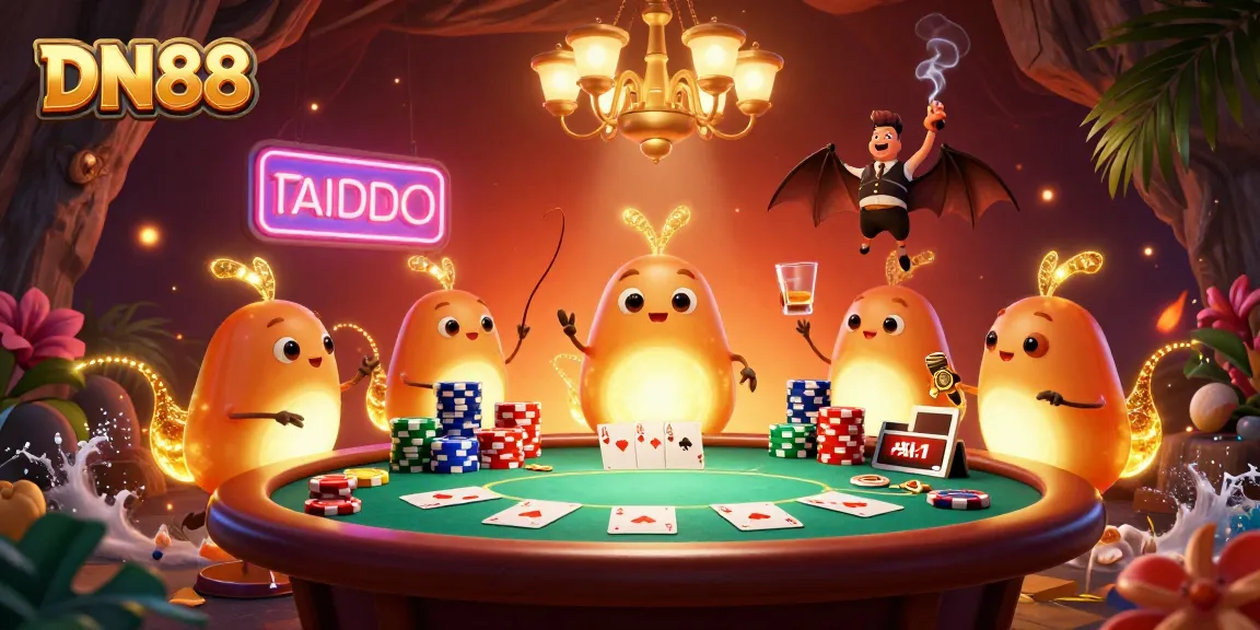 Join the glowworm team in the DN88 casino, lighting up poker excitement and vibrant gameplay.
