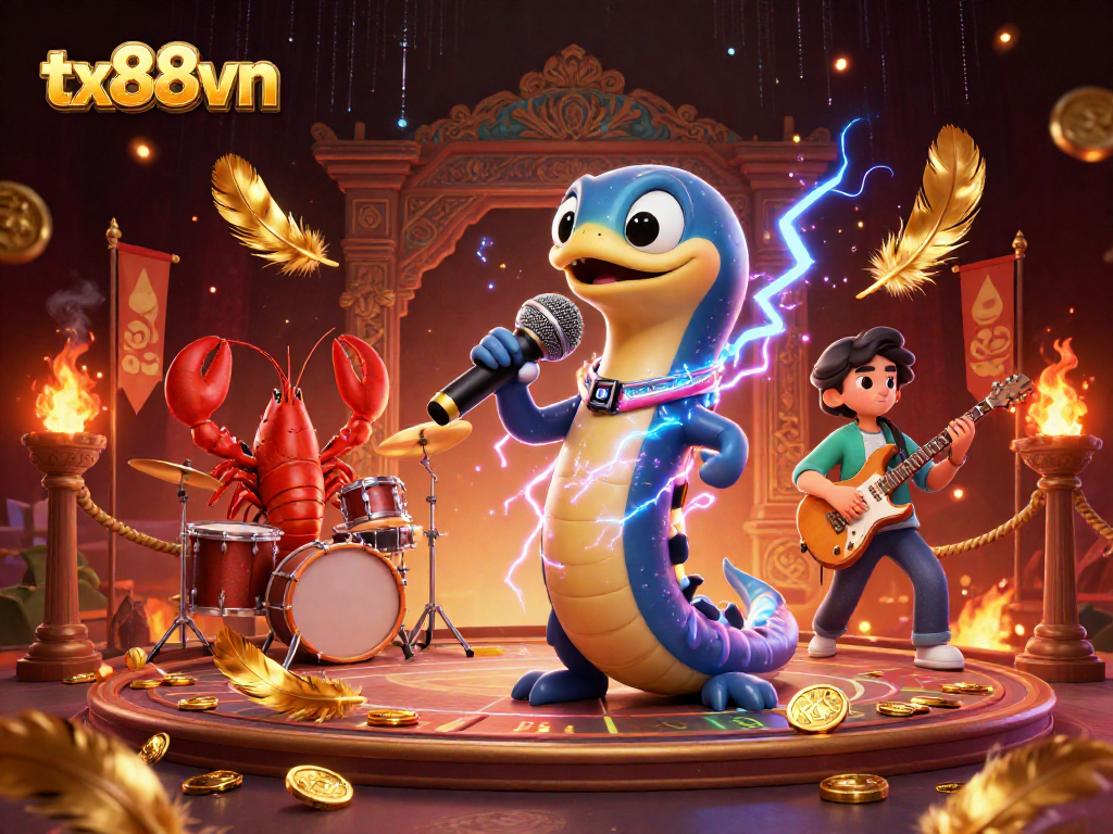 Experience excitement in tx88vn with an electrifying underwater casino featuring a DJ eel and dynamic musicians