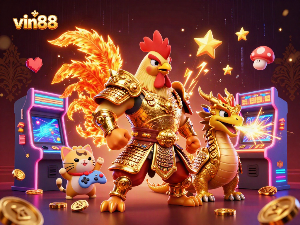 Experience thrilling gameplay with vin88's 3D characters and vivid casino elements