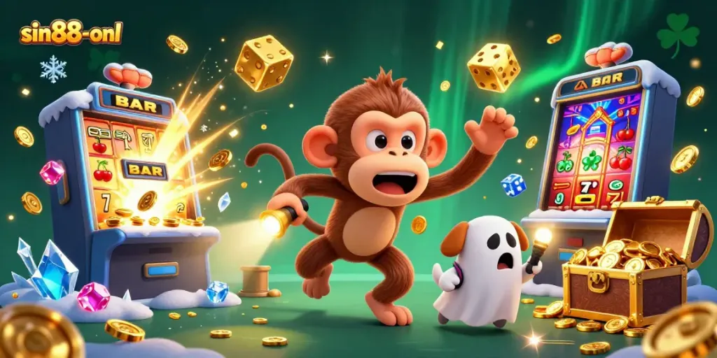Experience thrilling gambling action at sin88-onl with lively characters and jackpot elements in a vibrant casino.